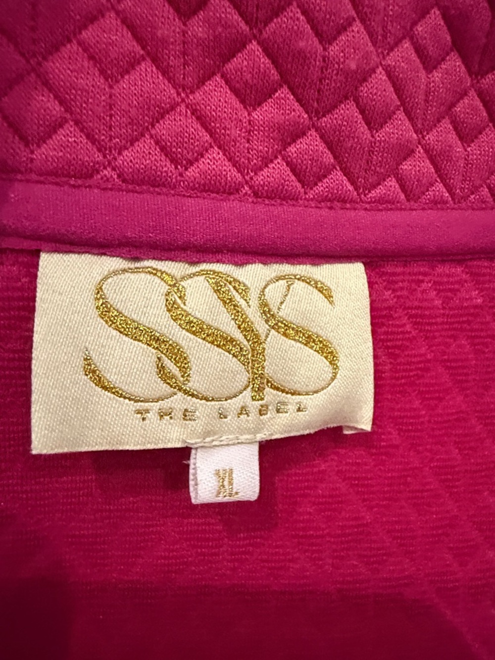 Textured Magenta Short-Sleeve Polo - Picture 3 of 4